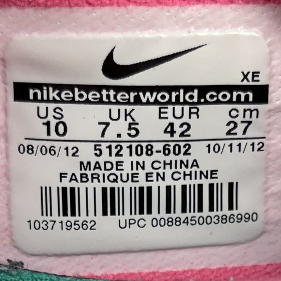 Nike Flex Run Pink Womens US Size 10 EUR 42 512108-602 Sneakers - Picture 9 of 9